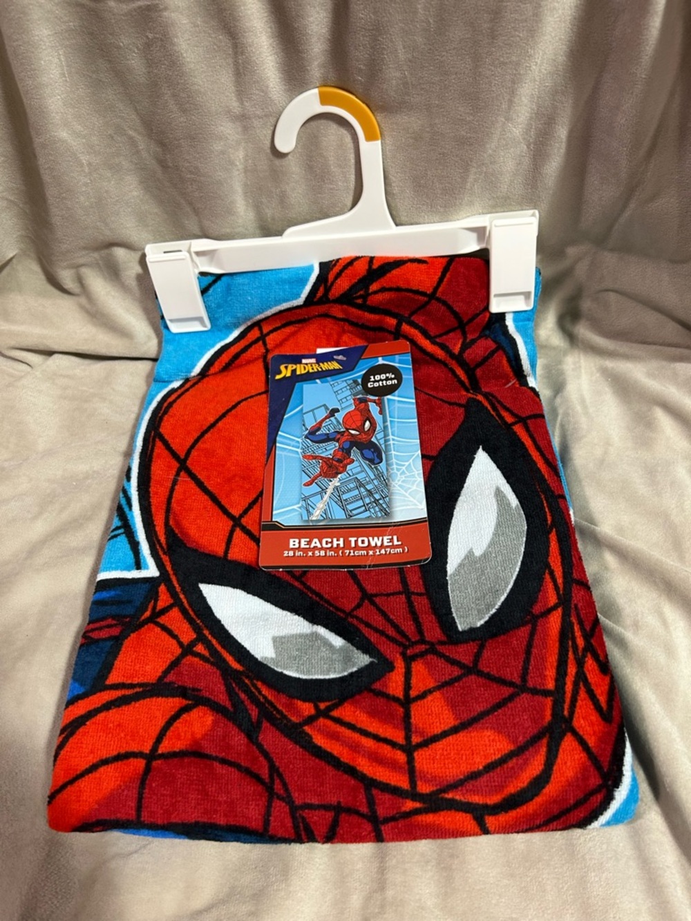 Marvel Spider-Man Beach Towel - Red, Blue, Black